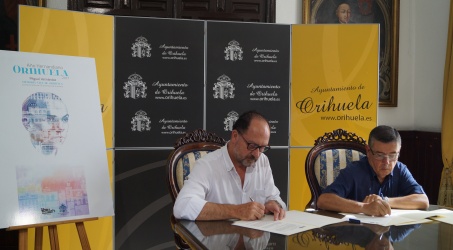 El Ayuntamiento de Orihuela y la Archicofradía de Monserrate suscriben un acuerdo para la colocación del mural cerámico con el poema “El Nazareno” de Miguel Hernández.